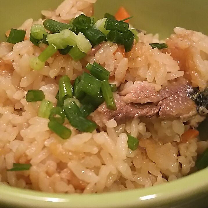 無水鍋で♪さんまご飯